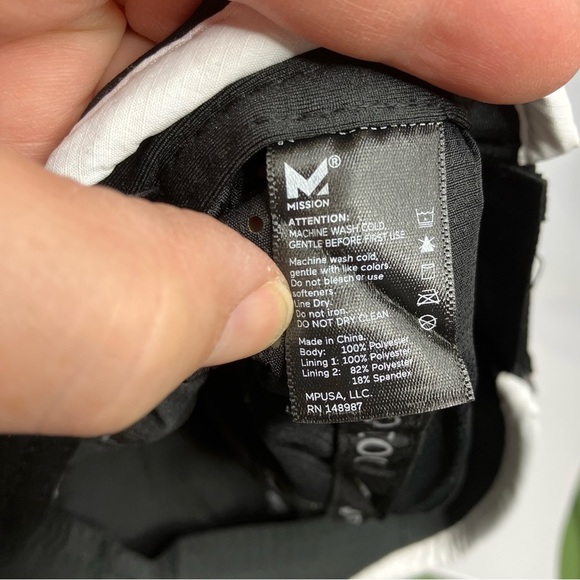 Mission vented cooling hat black new with tags summer soccer mom casual one size - Picture 7 of 7